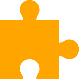 Orange Puzzle Piece Icon 256x256 Orange Puzzle Piece Icon