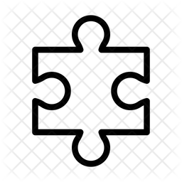 Puzzle Icon Of Line Style 256x256 Puzzle Icon Of Line Style