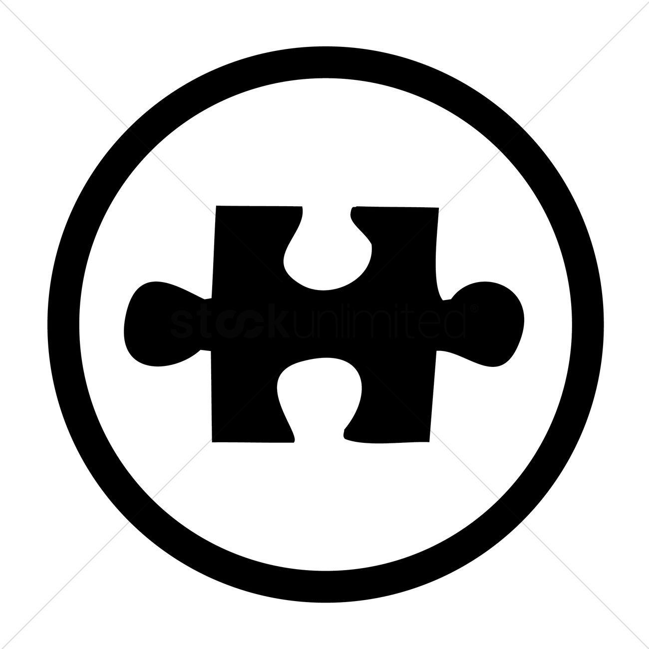 Puzzle Icon Vector Image 1300x1300 Puzzle Icon Vector Image