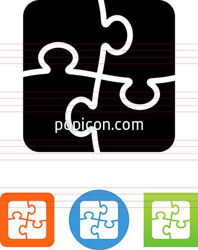 Vector Puzzle Icon 400x504 Vector Puzzle Icon