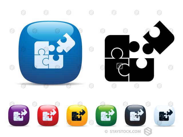 Jigsaw Puzzle Icon Set Staystock 640x480 Jigsaw Puzzle Icon Set Staystock