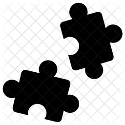 256x256 Jigsaw Puzzle Logo Icon Of Glyph Style