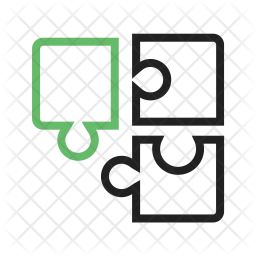 256x256 Puzzle Pieces Icon Of Line Style