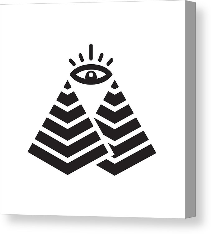 678x750 Pyramid Icon Vector Sign And Symbol Isolated On White Background