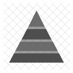 256x256 Pyramid Icon Of Flat Style