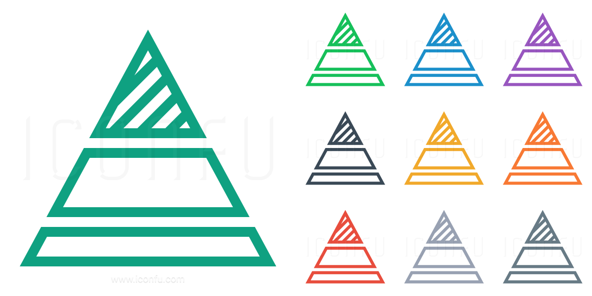 1200x600 Chart Pyramid Icon