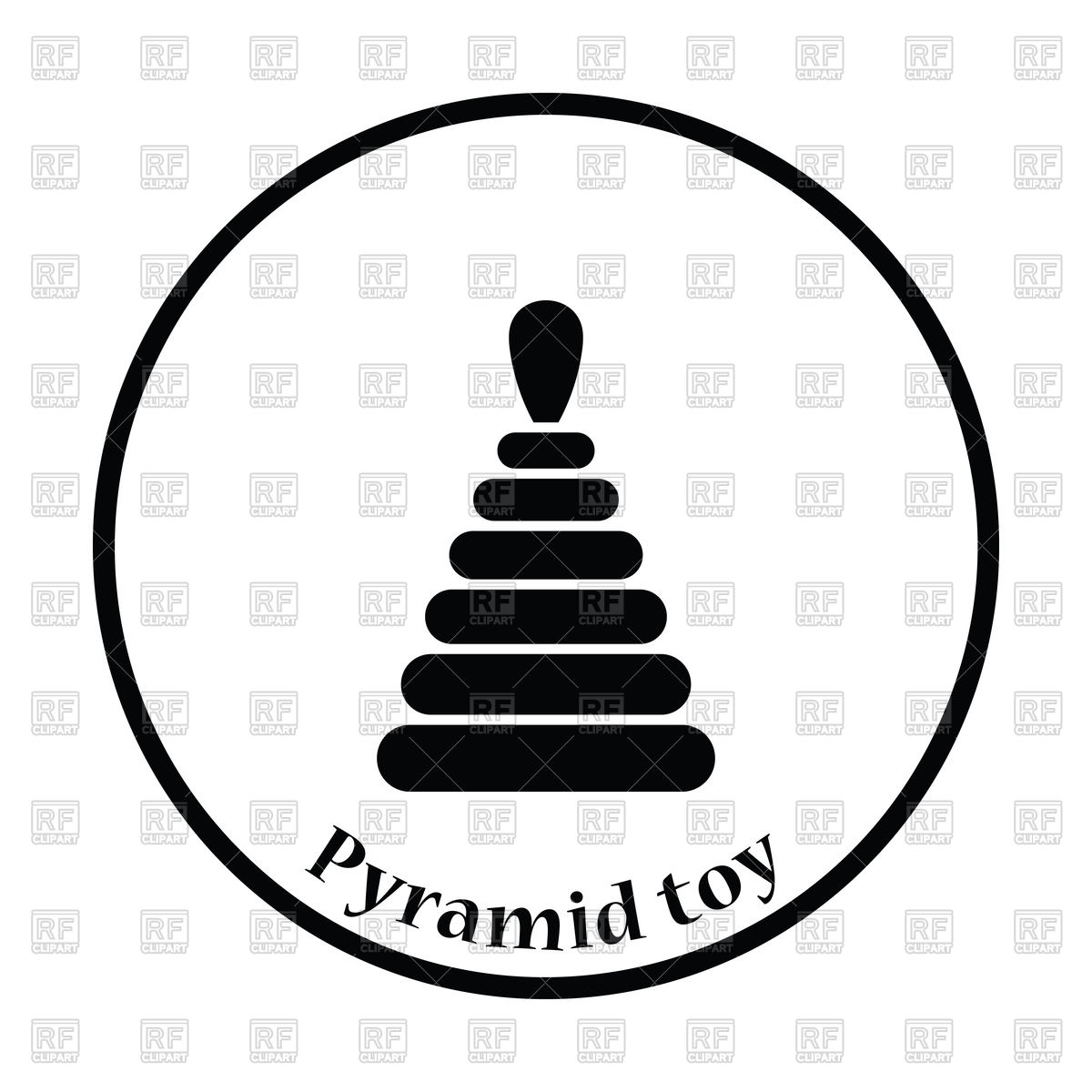 1200x1200 Silhouette Of Toy Pyramid Icon Vector Image Of Icons And Emblems