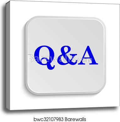 382x390 Qampa Icon, Canvas Print Barewalls Posters Prints