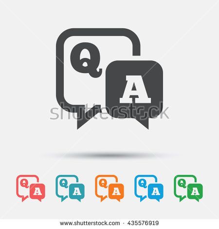 450x470 Question Answer Sign Icon Qampa Symbol Graphic Element On White