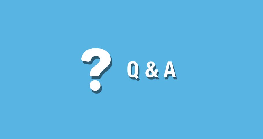 910x480 Q And A Icon Stock Video Footage