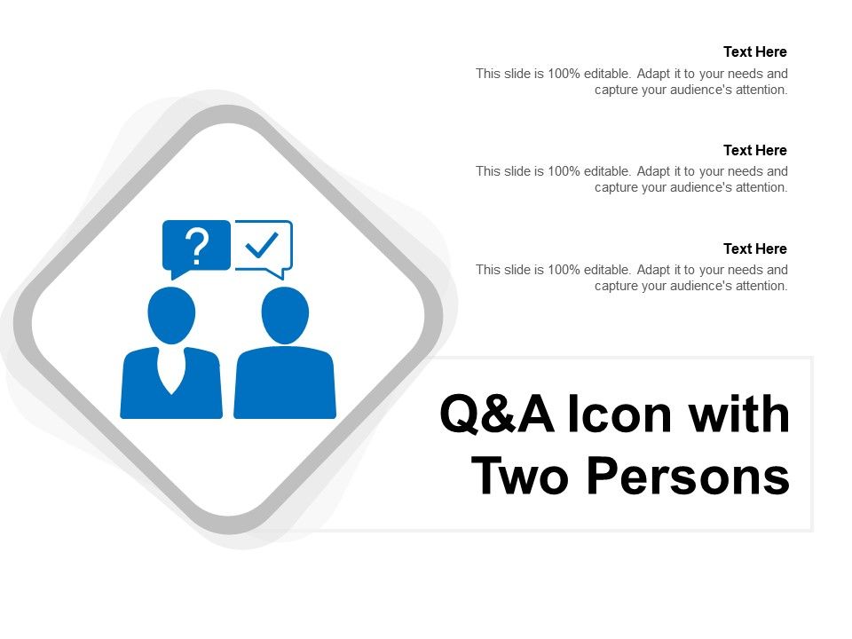 960x720 Q And A Icon With Two Persons Powerpoint Slide Templates