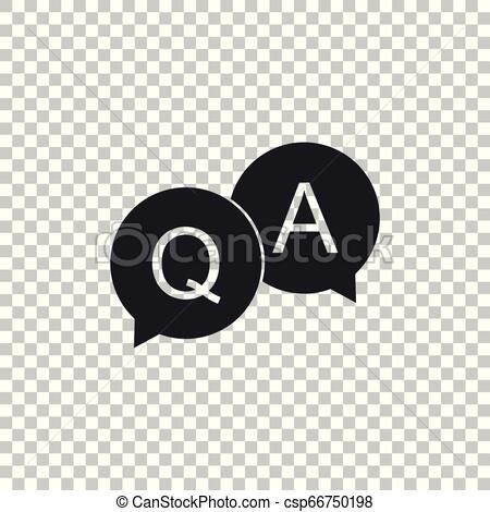 450x470 Question And Answer Mark In Speech Bubble Icon Isolated