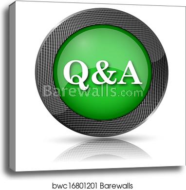 382x390 Qampa Icon, Canvas Print Barewalls Posters Prints