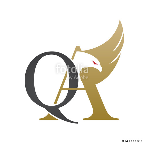 500x500 Logo Golden Valcon Letter Qa Icon Stock Photo And Royalty Free