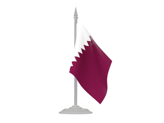 Flag With Flagpole Illustration Of Flag Of Qatar 640x480 Flag With Flagpole Illustration Of Flag Of Qatar