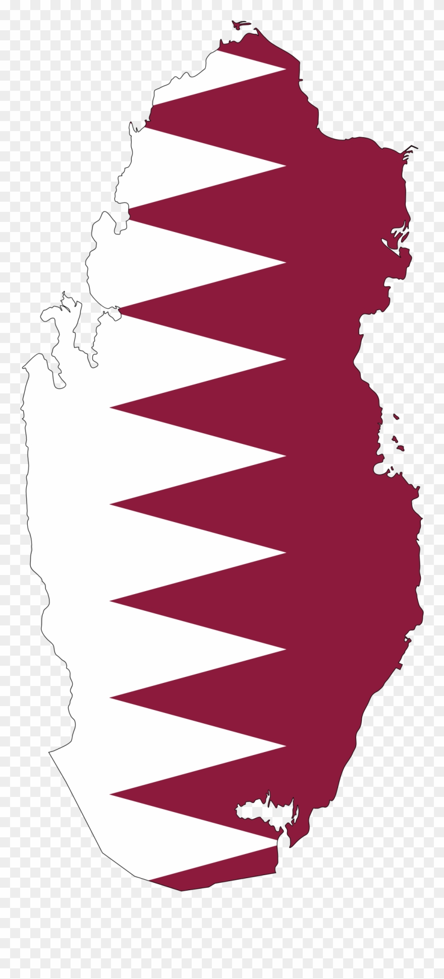 This Free Icons Png Design Of Qatar Map Flag With Stroke Clipart 880x1941 This Free Icons Png Design Of Qatar Map Flag With Stroke Clipart
