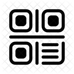 256x256 Qrcode Icon Of Glyph Style