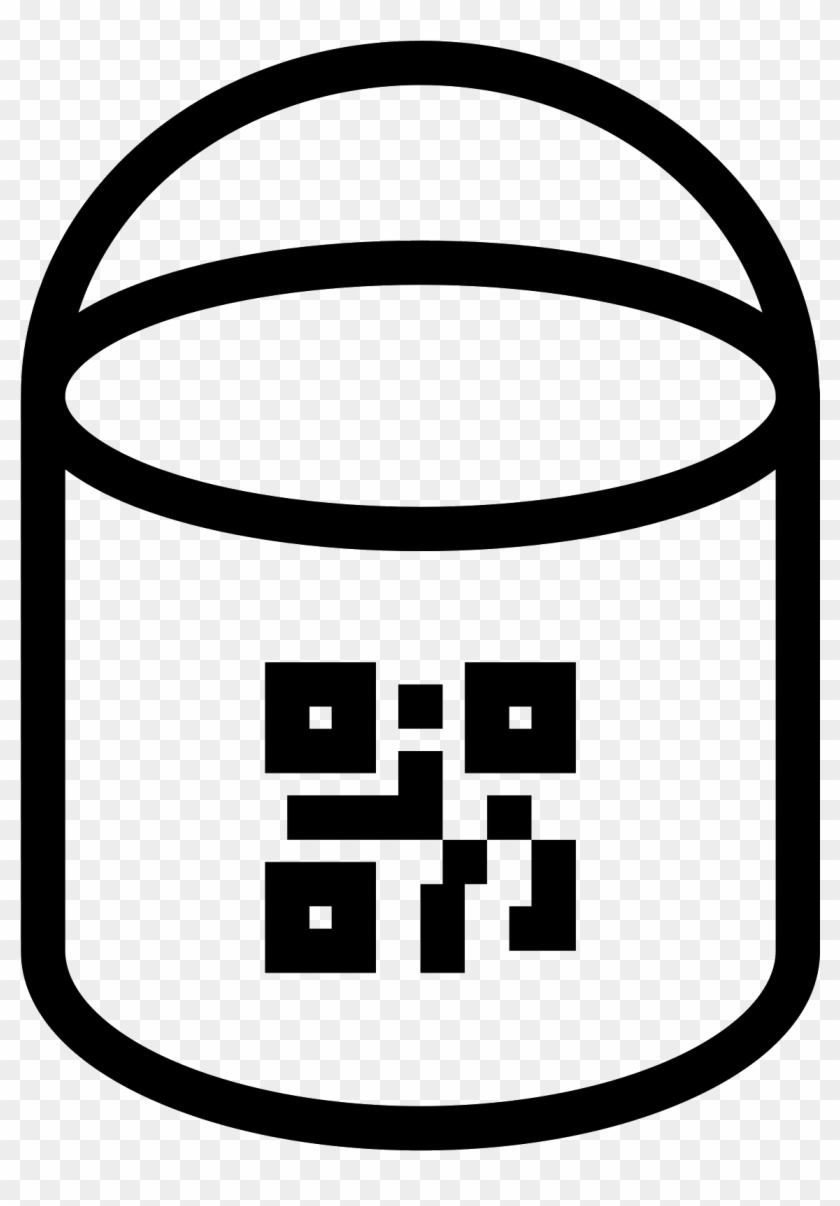 840x1206 Paint Bucket With Qr Icon