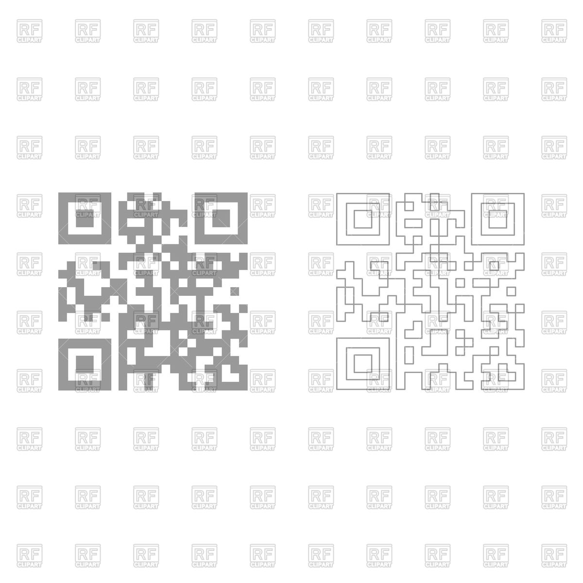 1200x1200 Qr Code Grey And White Icon Vector Image Of Icons And Emblems