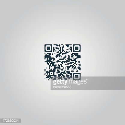 416x416 Qr Code Icon, Vector Illustration Premium Clipart