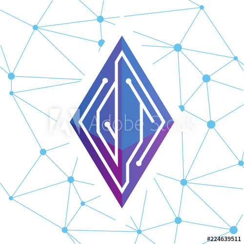 500x500 Qt Initial Letter Block Chain Logo Icon Vector Template Looping