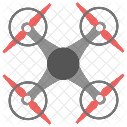 256x256 Quadcopter Icon Of Flat Style