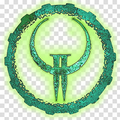 400x400 Quake Icon, Qneon, Round Green Logo Illustration Transparent