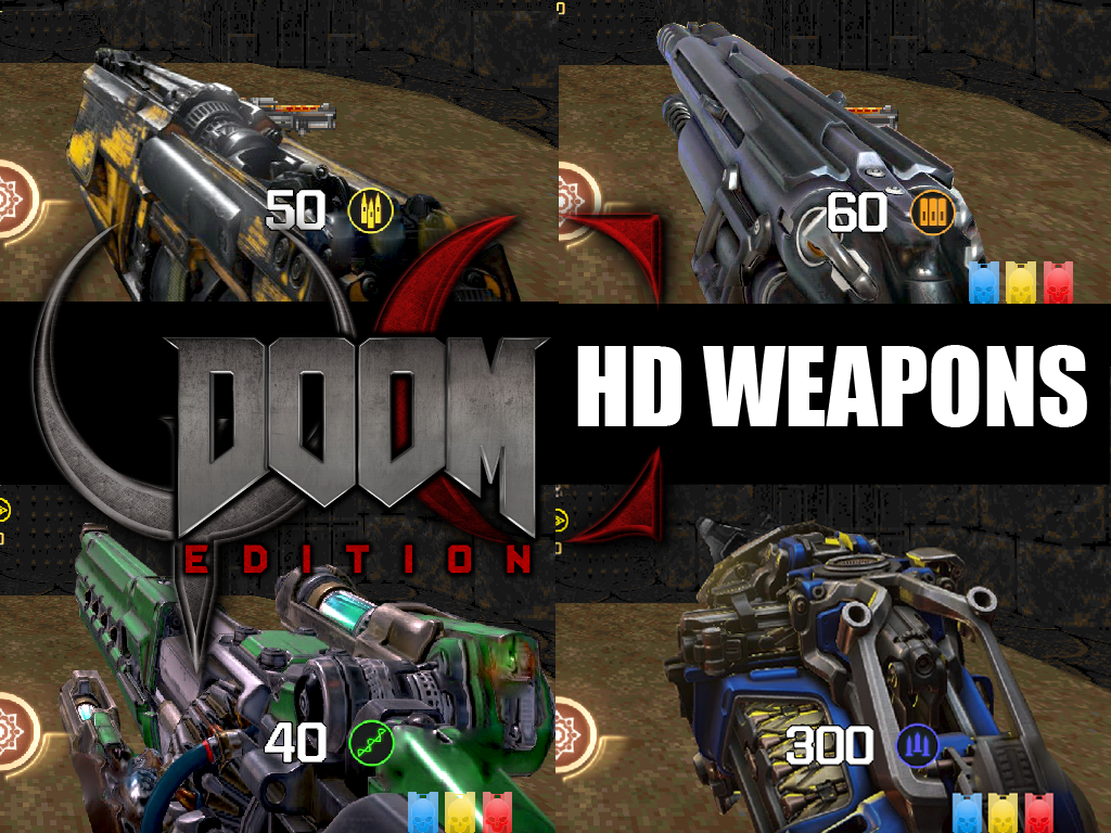 1024x768 Quake Champions Doom Hd Weapon Sprites