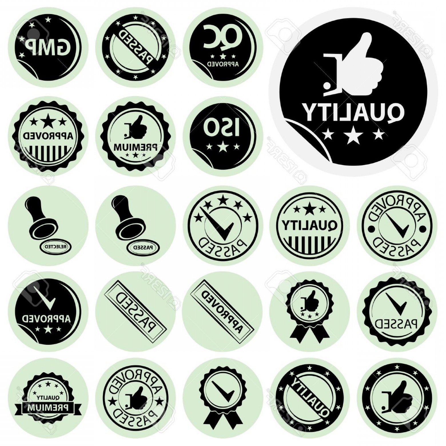 Photostock Vector Quality Control Icons Set Vector Illustration 1560x1560 Photostock Vector Quality Control Icons Set Vector Illustration