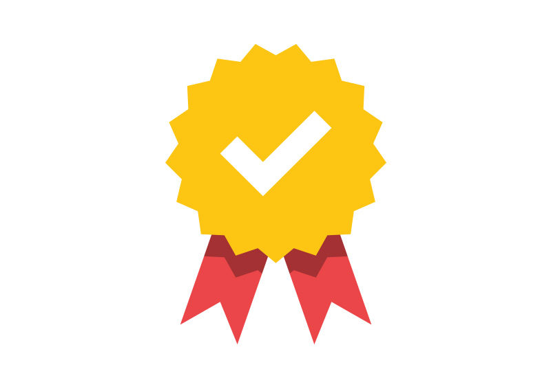 800x566 Quality Badge Flat Icon