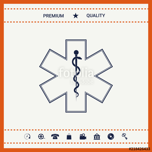 Medical Symbol Of The Emergency 500x500 Medical Symbol Of The Emergency