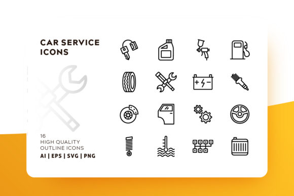 580x387 Car Services Icon Pack Graphic