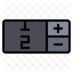 256x256 Quantity Icon Of Colored Outline Style