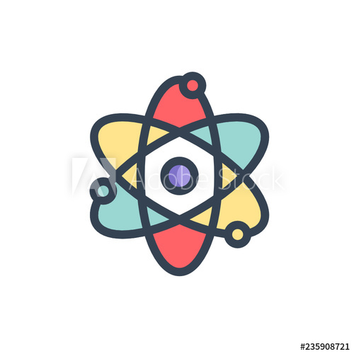 Quantum Icon Vector With Fill Outline Style 500x500 Quantum Icon Vector With Fill Outline Style