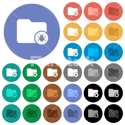 400x400 Quarantine Directory Round Flat Multi Colored Icons