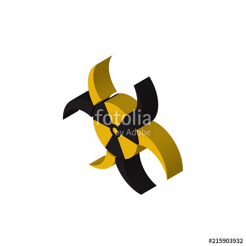 500x500 Quarantine Isometric Right Top View Icon Stock Image
