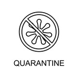 160x160 Quarantine Outline Icon Element Of Data Protection Icon With Name