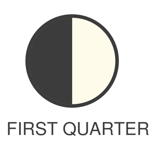 512x512 Moon First Quarter Icon