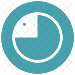 256x256 Quarter Icon Of Flat Style