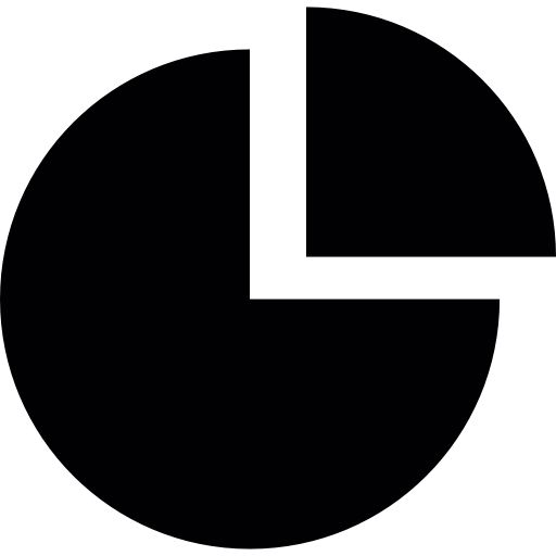 512x512 Quarter Pie Piece In Circular Graph Icons Free Download