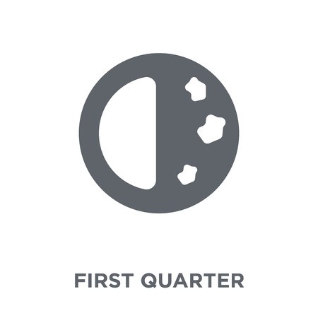 450x450 First Quarter Icon First Quarter Design Concept From Weather