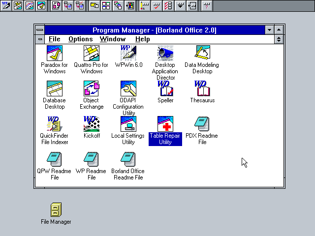 640x480 Winworld Borland Office