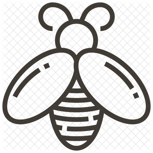 Honey Bee Icon Of Line Style 512x512 Honey Bee Icon Of Line Style