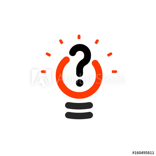 New Question Mark Symbol, Flat Bright Cartoon Bulb White 500x500 New Question Mark Symbol, Flat Bright Cartoon Bulb White