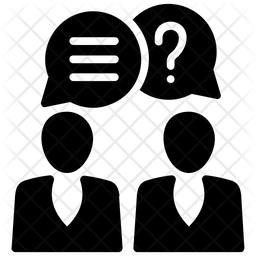 256x256 Question Answer Icon Of Glyph Style