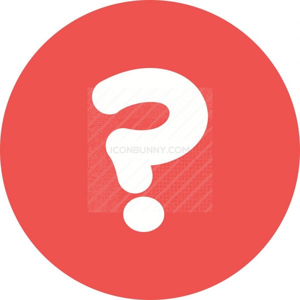 600x600 Question Mark Flat Round Icon