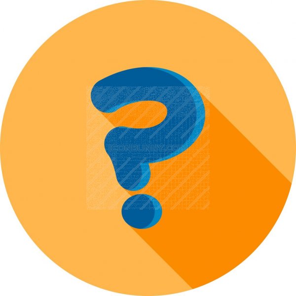 600x600 Question Mark Flat Shadowed Icon