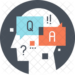 256x256 Question Icon Of Flat Style