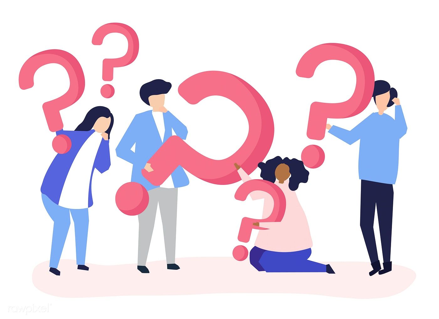 Group Of People Holding Question Mark Icons Free Image 1400x1018 Group Of People Holding Question Mark Icons Free Image