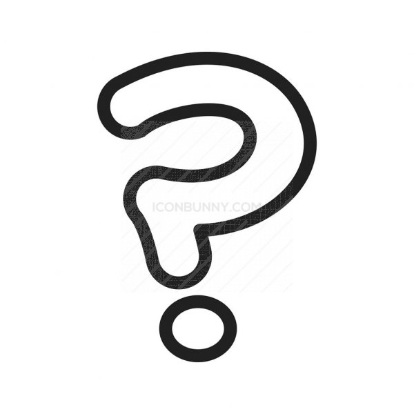 Question Mark Line Icon 600x600 Question Mark Line Icon